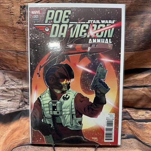 Star Wars Poe Dameron Annual #001 Comic Book Asrar Variant Direct Marvel 2017 - Picture 1 of 1